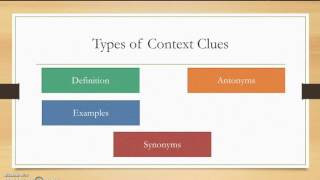 Vocabulary Lesson 1 Context Clues [upl. by Timon]