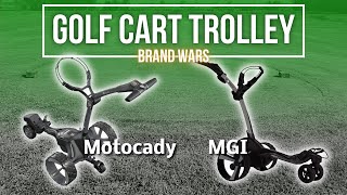 🌤️ MGI Zip Navigator vs Motocaddy M7  Which Golf Cart Trolley is the Best [upl. by Decato]