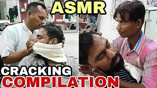 Skin cracking neck cracking fingures elbow cracking compilation by Master cracker amp Indianbarbers [upl. by Purpura]