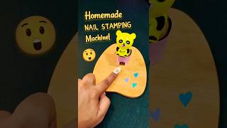 DIY Homemade Nail Stamping Machine 🤓🌈 Best out of waste  Diy crafts 💖 shorts craft [upl. by Imray]