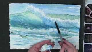 Making Waves  Techniques for Painting Ocean Waves in Watercolor with Susie Short [upl. by Ninnetta148]