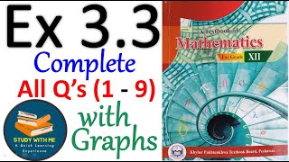 Class 12 Maths Exercise 33 New KPK Book  Class 12 Maths Ex 33 KPK New Book Study With Me [upl. by Yniatirb]