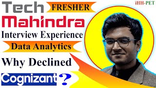 TECH MAHINDRA Interview Experience  Data Analytics  Success Story  IHHPET  Episode 17 [upl. by Ierbua]