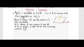 Mínimos cuadrados Algebra Lineal [upl. by Fachan]