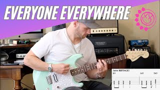 quotEveryone Everywherequot blink182 GUITAR LESSON wTAB [upl. by Carolyne611]