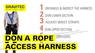 How to Don a Rope Access Harness [upl. by Car]