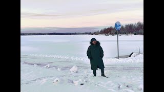 Tornio Finland to Sweden is just 30 minutes walk from my apartment [upl. by Viva139]