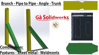 1005 Branch  Pipe to Pipe  Angle  Trunk [upl. by Tychonn]