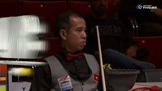 Quarter Final  Quyet Chien TRAN vs Daniel SANCHEZ 35th World Championship Nat Teams 3Cushion [upl. by Plerre]