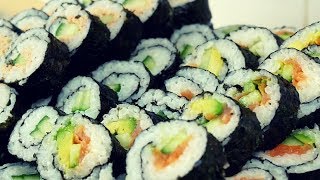 Sushi të mbështjellura për Vit të Ri  Sushi rolls recipe in Albanian [upl. by Llenyt]