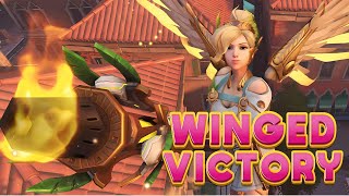 🎆Winged Victory🎆Богиня победы🎆Mercy gameplay🎆Мерси геймплей🎆 3rd person🎆игра от 3го лица🎆 [upl. by Yenruoc]