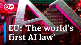 The EU agrees on AI regulations What will it mean for people and businesses in the EU  DW News [upl. by Yesllek]