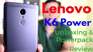 Hindi  Lenovo K6 Power Unboxing amp Powerpack Review  New Budget Killer  Sharmaji Technical [upl. by Sudaorb]