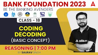 CODINGDECODING Basic Concept Reasoning Tricks for Bank Exams 2023 by Saurav Singh [upl. by Kania]