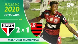 SÃO PAULO 2 X 1 FLAMENGO  MELHORES MOMENTOS  38ª RODADA BRASILEIRÃO 2020  geglobo [upl. by Hsital]