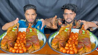 4 Kg Full Chicken and eggs with rice eating challenge indian food eating challenge indinafood [upl. by Ainer]