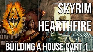 Skyrim Building A House Lakeview Manor [upl. by Aerdnna]