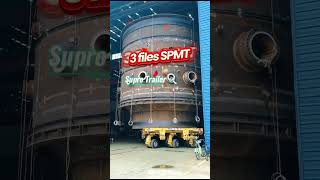 SPMT 3Files SelfPropelled ModularTrailer HeavyTransport OverSized [upl. by Ahtnama699]