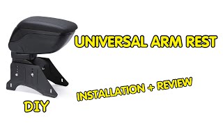 Installing Universal Armrest in car  DIY  Review [upl. by Niccolo]