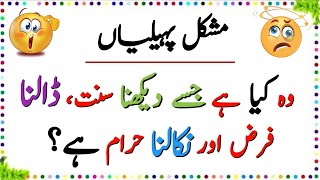 39 Duniya Ki Mushkil Tareen Paheliyan  Urdu paheliyan Jawab Ke Sath  Aql e Ins [upl. by Enogitna427]