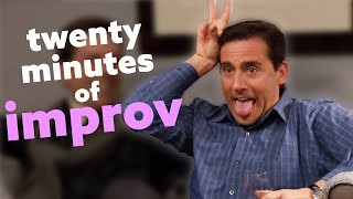 20 Minutes of Improvised Moments from The Office US  Comedy Bites [upl. by Aicilev]