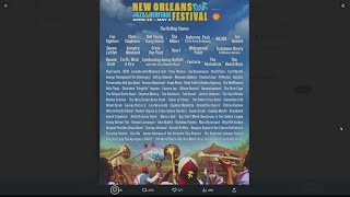 2024 Jazz Fest lineup Earth Wind and Fire Foo Fighters Vampire Weekend Neil Young join The Rolli [upl. by Belamy]