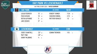 Hay Park v Leschenault 1st Grade Men [upl. by Mellen]