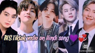 BTS Tiktok vedio on Hindi song 💜bts Tiktok Hindi song❤️ [upl. by Emmons616]