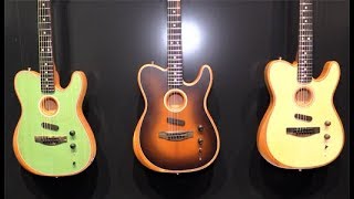 NAMM 19  Fender Acoustasonic Demo [upl. by Siroled544]