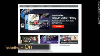 How to Screen Capturing  Tutorial Pinnacle Studio 17 [upl. by Obed]