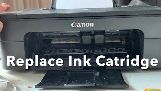 How to replace or change iNk cartridge of printer Canon All Models in minutes [upl. by Ellehcrad]