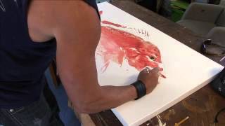 Marty Wilson Gyotaku  World Record Red Snapper [upl. by Illene]