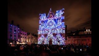 La Fête des Lumières  Festival of Lights  UNISSON  Lyon France [upl. by Hsirk]