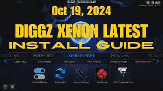 Latest Diggz Xenon Free Install Guide  Oct1924 [upl. by Aicirtal]