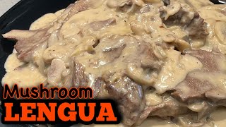 Lengua in Mushroom Sauce  Lengua Recipes [upl. by Albrecht]