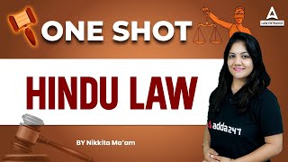 Hindu Law  One Shot  Legal Reasoning  Law With Nikkita Mam [upl. by Pega]