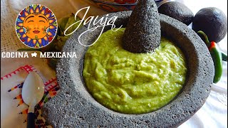 Avocado Tomatillo Green Salsa  Salsa Verde [upl. by Nerrual]