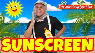 Summer Dance Songs for Children ♫ Sunscreen Song with Lyrics ♫ Kids Songs by The Learning Station [upl. by Eirolav]