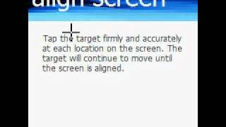 Simple Tutorial Aligning the touch screen Windows Mobile  Windows CE [upl. by Ahsitahs]