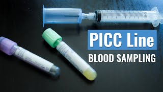 How to Draw Blood from a PICC Line [upl. by Reilly]