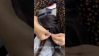 Trending hair style ⚡ hairstyle partyhairstyle hairlook haircare shots ytshorts [upl. by Joeann390]