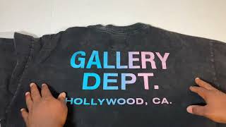 GALLERY DEPT WASHED BLACK TEE REVIEW  SIZING TIPS REPDOG [upl. by Aileno]