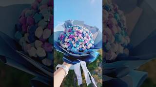 how to fold a wishing stars and make a bouquet💙🤍💜diyorgamipapercraftstarartcutetrendingmusic [upl. by Cerelia944]