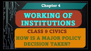 Working of institutions  class 9 civics chapter 4 [upl. by Ferde988]