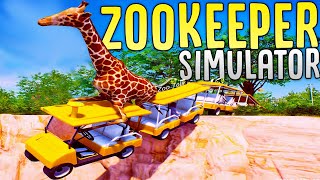 We Built amp Managed The Most Dangerous Zoo Ever  ZooKeeper Simulator [upl. by Ydnab]