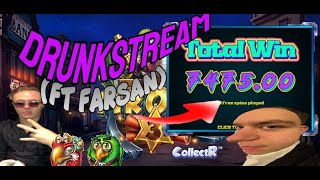 DRUNKSTREAM MED FARSAN 7500x VINST 2 promille [upl. by Farlie]