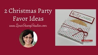 2 Christmas Party Favor Ideas [upl. by Ednil]