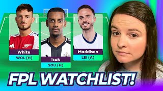 FPL Gameweek 1 Initial WATCHLIST  FANTASY PREMIER LEAGUE 202425 [upl. by Demmahum181]