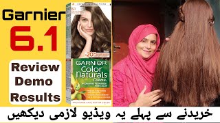 GARNIER 61 HAIR COLOUR REVEIW  GARNIER HAIR COLOUR REVIEW DEMO RESULTS  COPPER BROWN HAIR DYE [upl. by Spector]