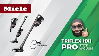 Miele Triflex HX1 Pro Cordless Bagless Stick Vacuum Cleaner Review amp Demo  Vacuum Warehouse [upl. by Euqinaj397]